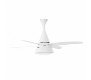 Ventilateurs de plafond avec lumière Faro WIND 132 CMS blancs 4 pales 2 x E27 20W