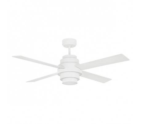 Ventilateurs de plafond avec lumière Faro DISC FAN Ø132 CMS blancs 4 pales LED 35W