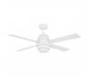 Ventilateurs de plafond avec lumière Faro DISC FAN Ø132 CMS blancs 4 pales LED 35W