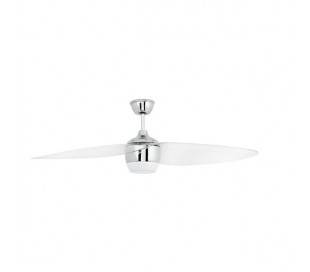 Ventilateurs de plafond avec lumière Faro ALASKA Ø132 CMS chrome 2 pales LED 18W