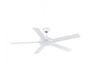 Ventilateurs de plafond avec lumière Faro NOVA Ø132 CMS blancs 5 pales