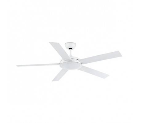 Ventilateurs de plafond avec lumière Faro NOVA Ø132 CMS blancs 5 pales