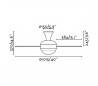 Ventilateurs de plafond avec lumière Faro MINI UFO Ø104 CMS blancs 3 pales 2 x E27 20W