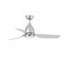 Ventilateurs de plafond avec lumière Faro FOGO Ø112 CMS 3 pales nickel LED 12W