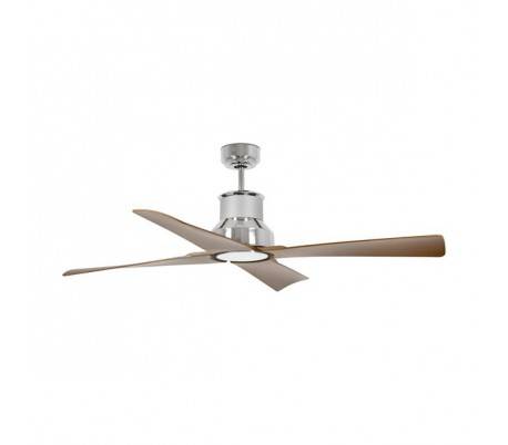 Ventilateurs de plafond Faro WINCHE Ø130 DC chrome 4 pales bois