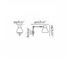 Appliques Faro CELIA Appliques noirs 1 x E14 MAX 20W