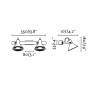 Appliques Faro CUP-2 Appliques blancs 2 X GU10 LED 8W