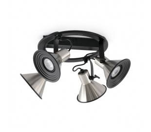 Plafonniers Faro CUP-4 Plafonniers SATIN nickel 4 X GU10 LED 8W