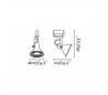 Projecteurs Faro CUP Projecteurs cuivre 1x GU10 LED 8W