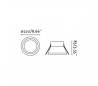 Lampes encastrées Faro SON-2 Encastré blancs LED 24W 2700K