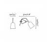Lampes de bureaux Faro STUDIO pince blancs /blancs E14