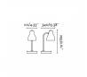 Lampes de bureaux Faro BOB Lampes de bureaux bleu 1 x E27 15W
