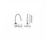 Lampes de bureaux Faro LENA Lampes de bureaux pince noirs LED 3W 4000K