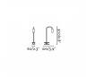 Lampes de bureaux Faro NUKA pince bleu LED 3W 3000K