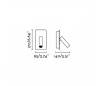 Appliques Faro SUAU LECTOR or satiné LED 3W 3000K
