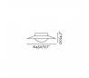 Plafonniers Faro SIDE Plafonniers Ø450 blancs/nickel LED 20W 3000K