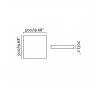Plafonniers Faro SILK Plafonniers 50 X 50 blancs LED 60W 3000K