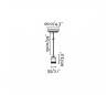 Suspensions Faro ART Suspensions or vieux 1xE27 60W