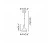 Suspensions Faro TEMPO Suspensions noirs/en argent LED 8W 3000K