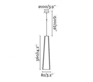 Suspensions Faro PLUMA Suspensions noirs/or LED 6W 3000K 450LM