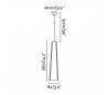 Suspensions Faro PLUMA Suspensions noirs/or LED 6W 3000K 450LM