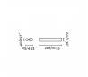 Eclairage salle de bains Faro SIRET-1 Appliques chrome LED 8W 2700K
