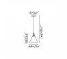 Suspensions Faro LIZ-1 Suspensions or vieilli E27 60W