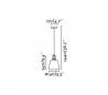 Suspensions Faro LIZ-2 Suspensions or vieilli E27 60W