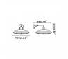 Suspensions Faro PLEC Appliques marrón oxyde LED 15W 2700K