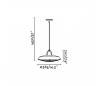 Suspensions Faro PLEC Suspensions blancs blanc cassé LED 15W 2700K