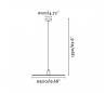 Suspensions Faro PLAT Suspensions or satiné E27 60W