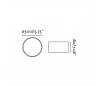Plafonniers Faro SEVEN Plafonniers Ø50 blancs 3XE27 60W