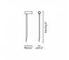 Eclairage extérieur piquets Faro SETH-60 piquet noirs LED 6W 2700K H60CMS