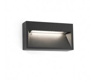 Eclairage extérieur Appliques Faro PATH Appliques grises foncé LED 9W 3000K