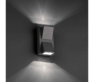 Eclairage extérieur Appliques Faro KAMAL-2 Appliques grises foncé 2W 3000K