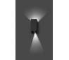 Eclairage extérieur Appliques Faro BLIND Appliques grises foncé LED 6W 3000K