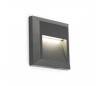 Eclairage extérieur Appliques Faro GRANT-C Appliques grises foncé LED 1W 3000K