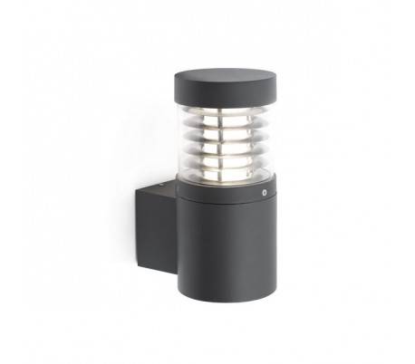 Eclairage extérieur Appliques Faro GIZA Appliques grises foncé COB LED 15W 3000K