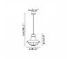 Eclairage extérieur Suspensions Faro NEWPORT Suspensions vert 1xE27 60W