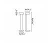 Eclairage extérieur Balises Faro GROW Balises grises foncé LED 9W 3000K 65 CM