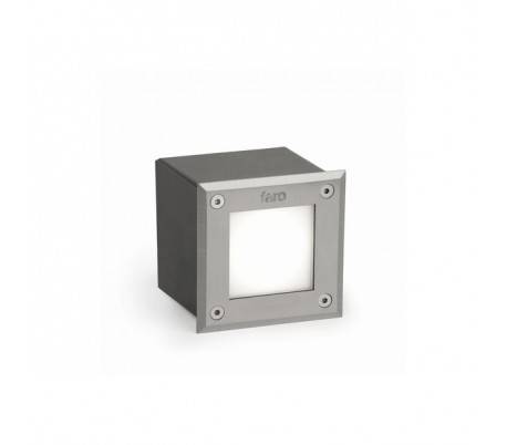 Eclairage extérieur Lampes encastrées Faro LED-18 LED 3W carrée 3000K SS316