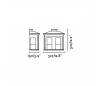 Eclairage extérieur Appliques Faro CERES-2 noirs Appliques 2 x E27 20W