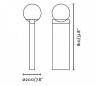 Eclairage extérieur Balises Faro ROUNDER Balises grises foncé SMD LED 8W 3000K