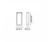 Eclairage extérieur Balises Faro ALP Balises grises foncé LED 8W 3000K H50