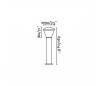 Eclairage extérieur Appliques Faro SHELBY Balises grises foncé LED 10W 3000K H625MM