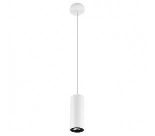 Suspensions PIPE 1 x GU10 MAX 50W blancs mat noirs Leds C4