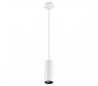 Suspensions PIPE 1 x GU10 MAX 50W blancs mat noirs Leds C4