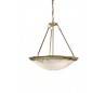 Suspensions albâtre 3 x E27 60W or Leds C4