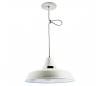 Suspensions VINTAGE 1 x E27 100W blancs cassé chrome Leds C4