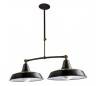 Suspensions VINTAGE 2 x E27 100W marron vieilli Leds C4